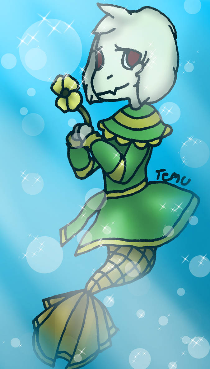 OceanTale Asriel by Temu-Temacular on DeviantArt