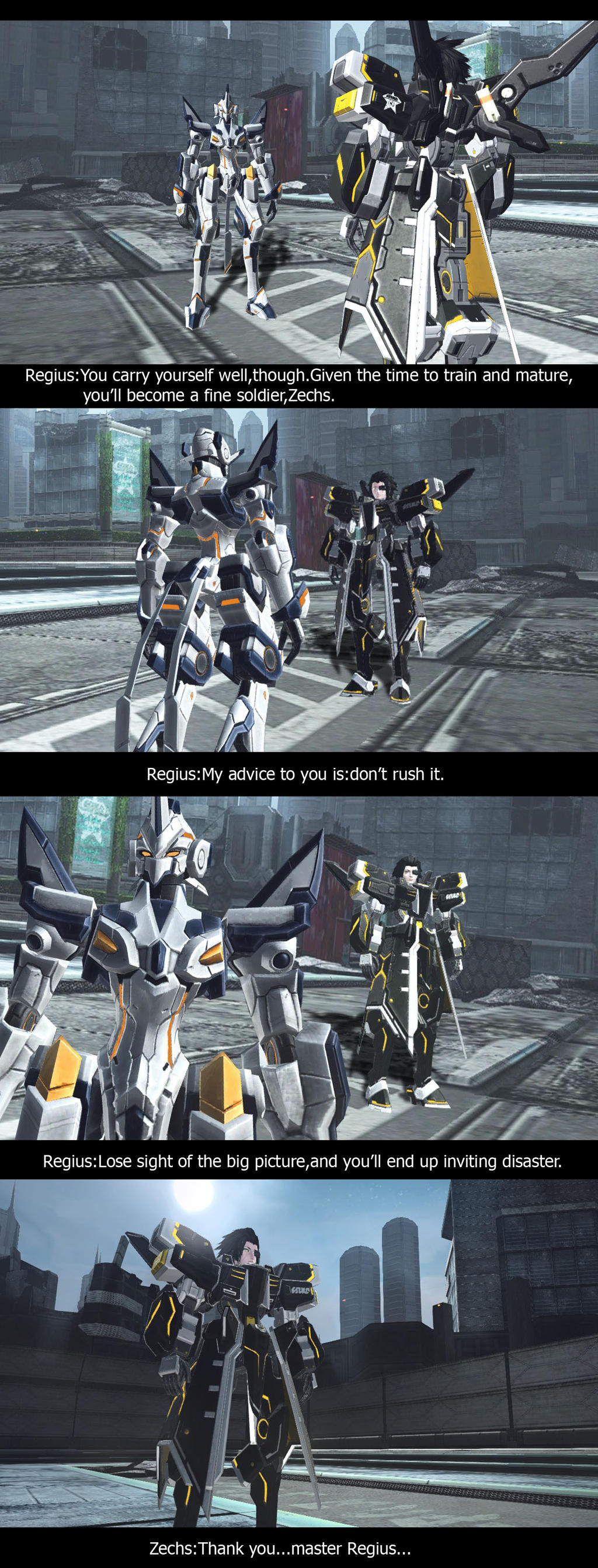 PSO2 X OC Words from Master Regius by ZeroSenPie on DeviantArt