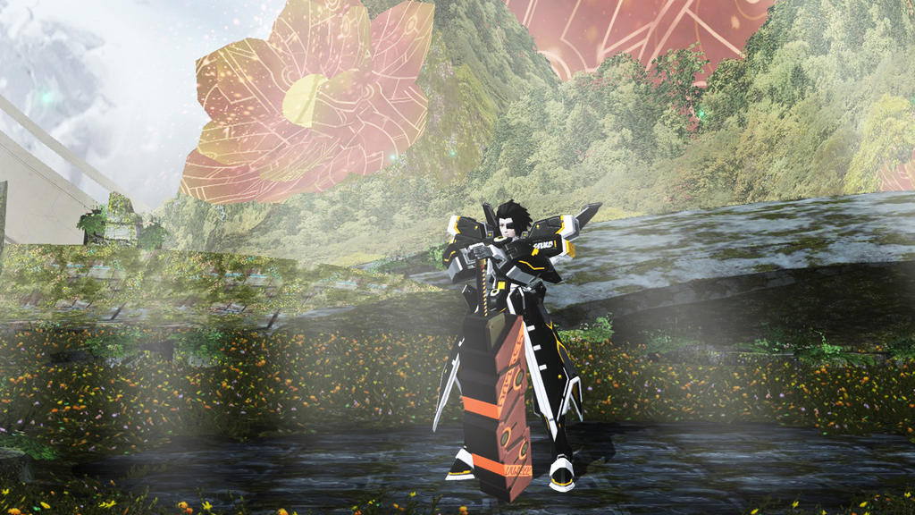 PSO2 X OC I stand alone by ZeroSenPie on DeviantArt