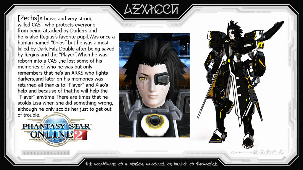 PSO2 X OC Zechs Character Info WIP by ZeroSenPie on DeviantArt
