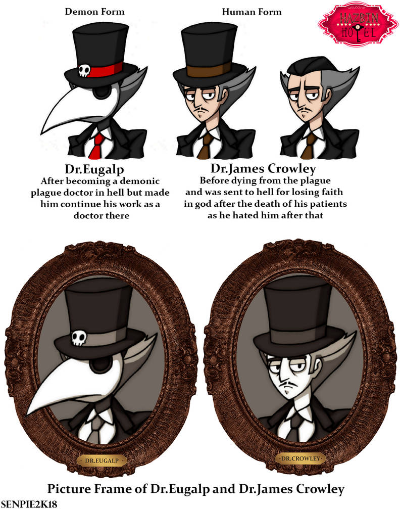 Hazbin Hotel Oc Dr Eugalp S Demon And Human Form By