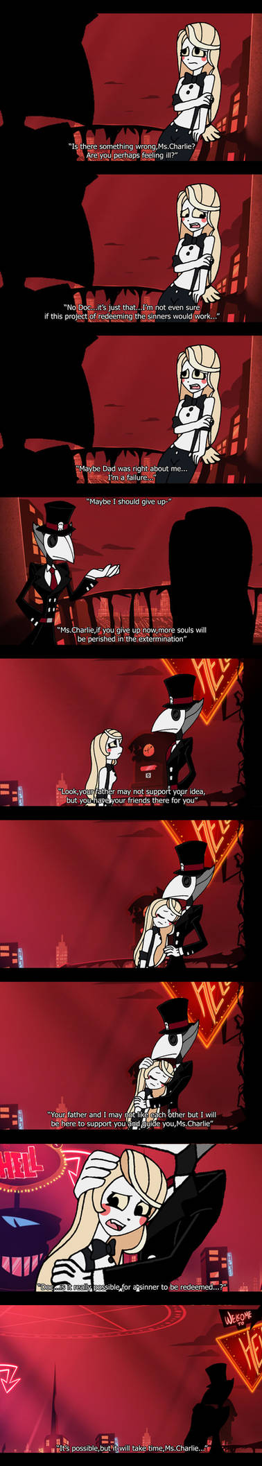 HHOC The old crow doctor comforts the princess by ZeroSenPie on DeviantArt