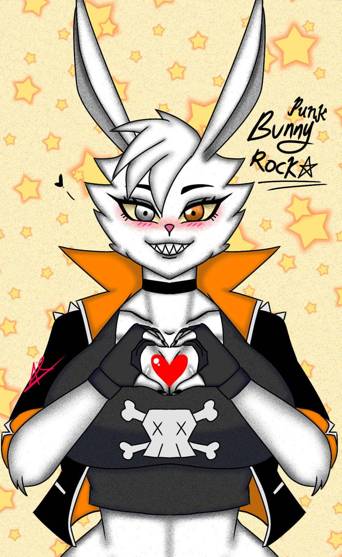 Punk Rock Bunny FanArt by Anis Art by ZeroSenPie on DeviantArt