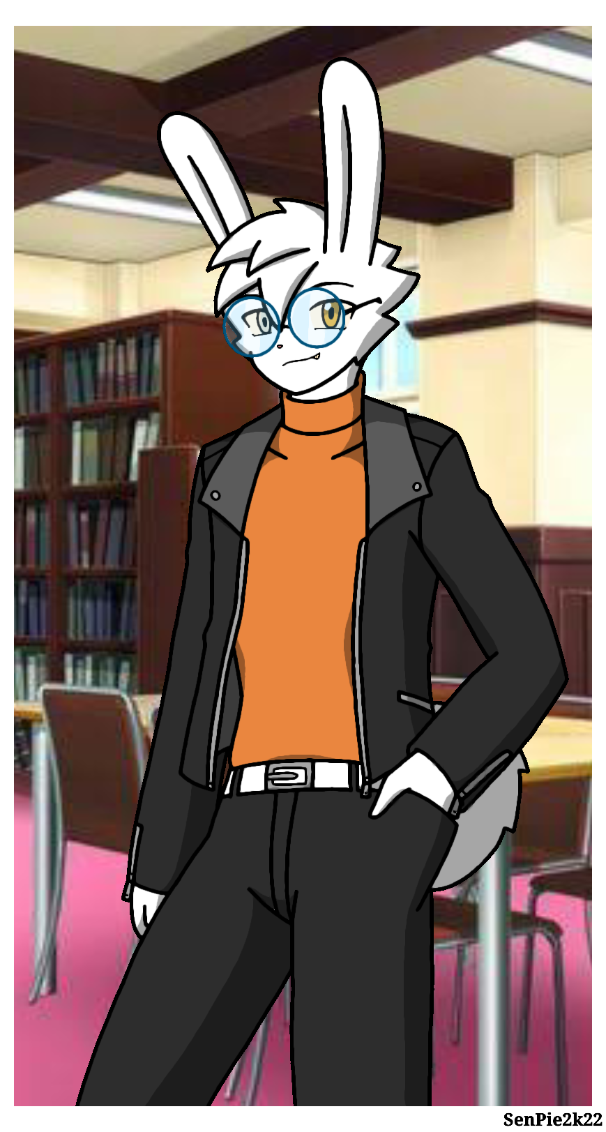 Handsome nerdy bunny boy by ZeroSenPie on DeviantArt