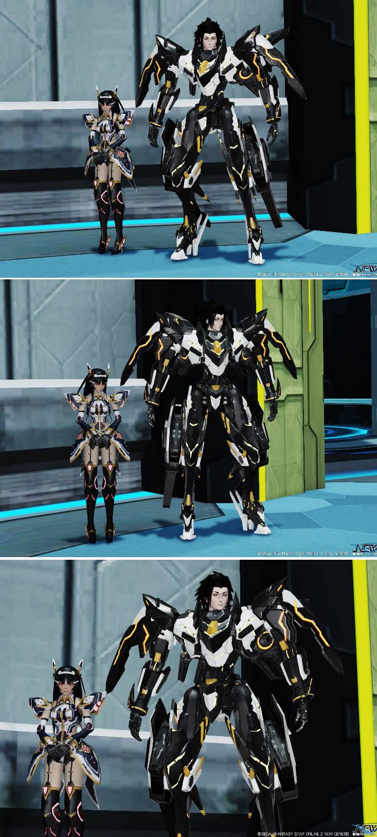 PSO2 Br/Hu Zechs and Ra/Gu Risa by ZeroSenPie on DeviantArt