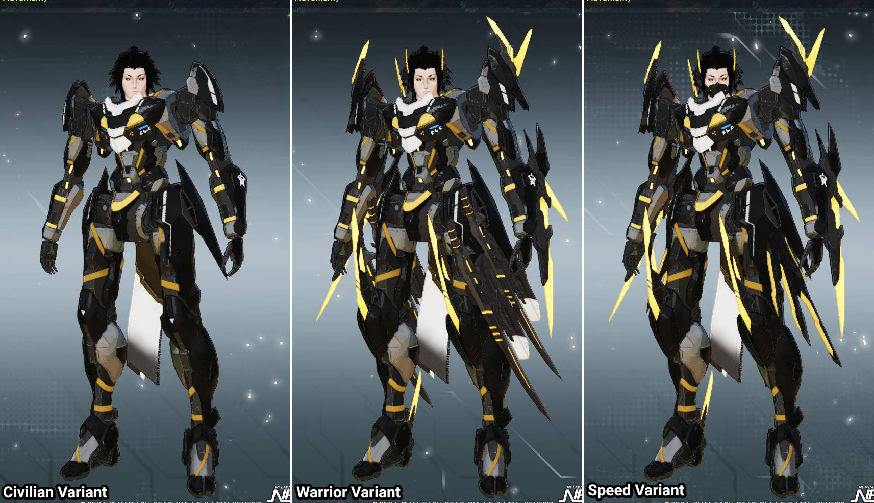 PSO2 NGS Zechs Mode Variations by ZeroSenPie on DeviantArt