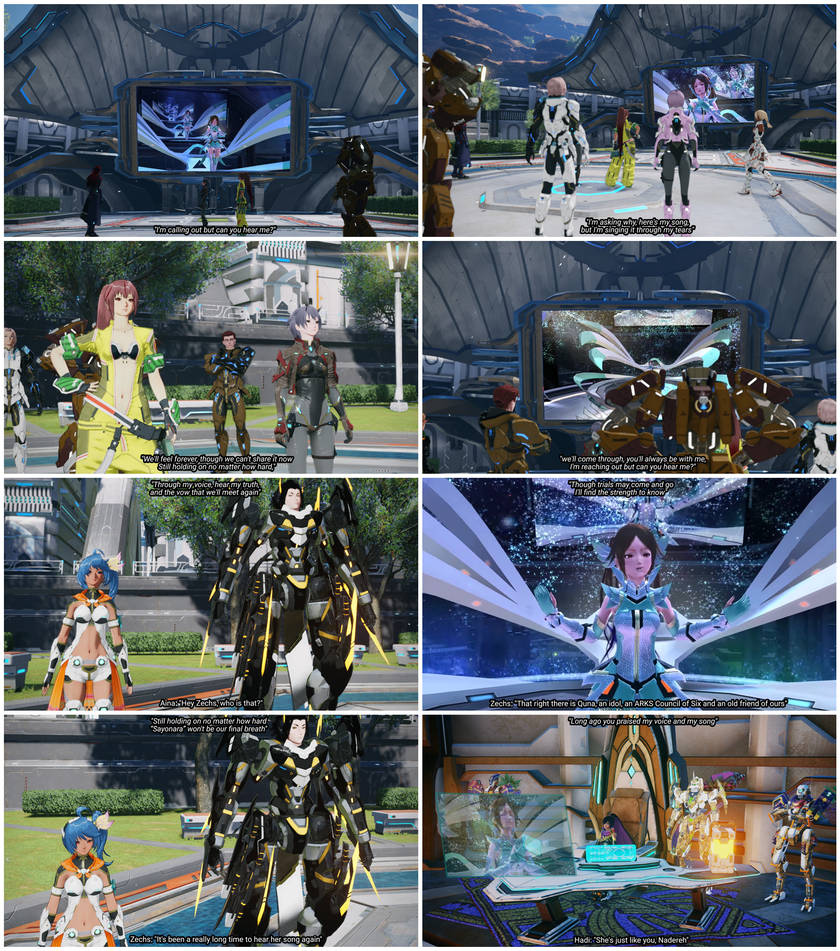 PSO2 NGS Halpha's residents hearing Quna's Song by ZeroSenPie on DeviantArt