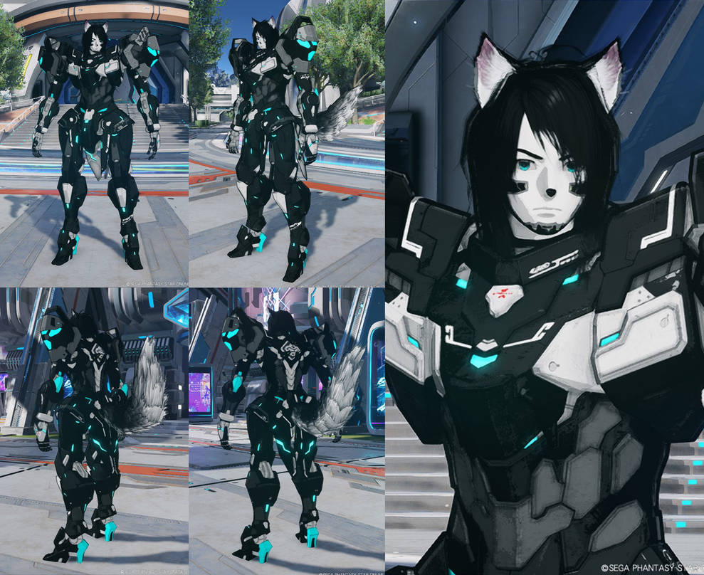 PSO2 NGS maxed out cel-shade on Kuroga by ZeroSenPie on DeviantArt