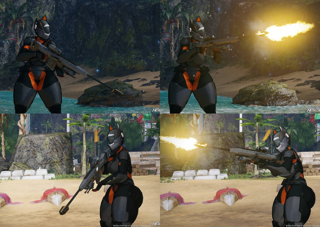 PSO2 NGS Cat Rider and her gun by ZeroSenPie on DeviantArt