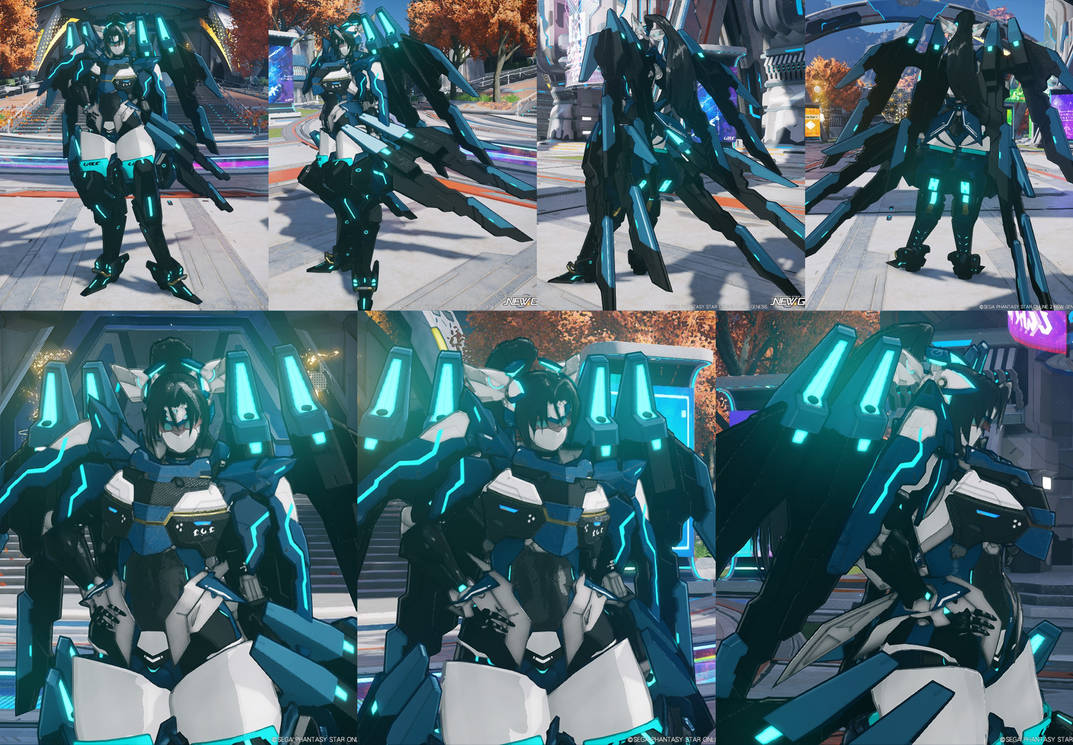 PSO2 NGS Excella Full Body Ref w/Chest Armor by ZeroSenPie on DeviantArt