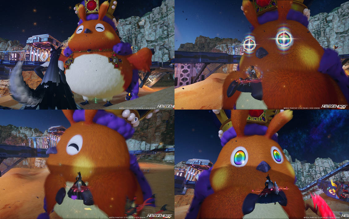 PSO2 NGS Night Wolf Princess Kurone and Emperappy by ZeroSenPie on ...