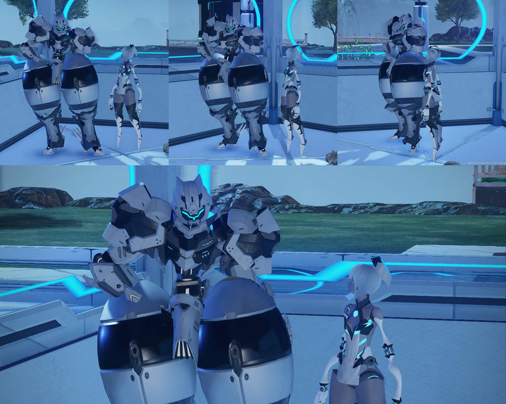 PSO2 NGS BusterDoll with a friend by ZeroSenPie on DeviantArt