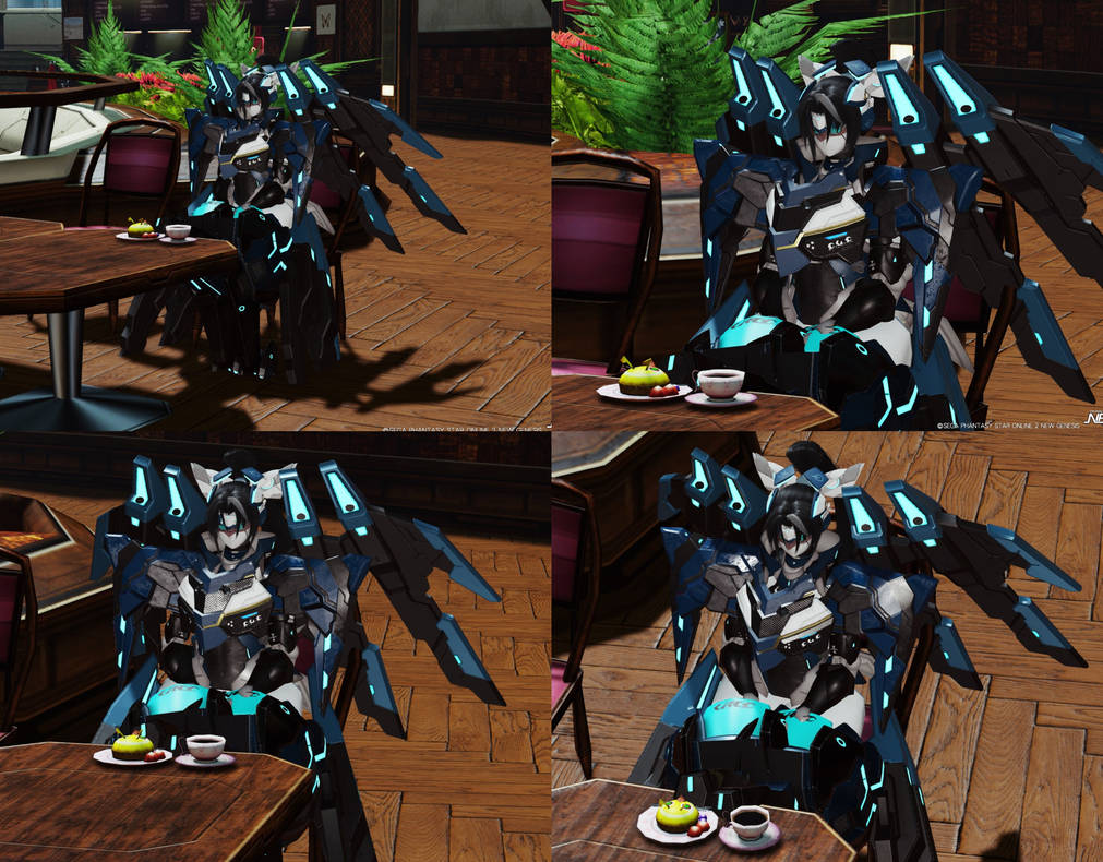 PSO2 NGS Excella at Franca's Cafe by ZeroSenPie on DeviantArt