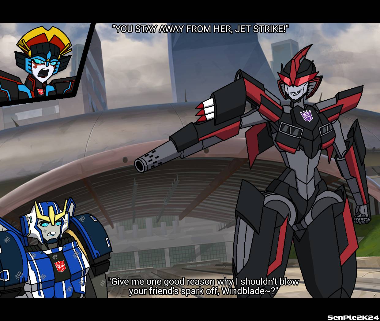TF RiD Jet Strike going to kill Strong Arm by ZeroSenPie on DeviantArt