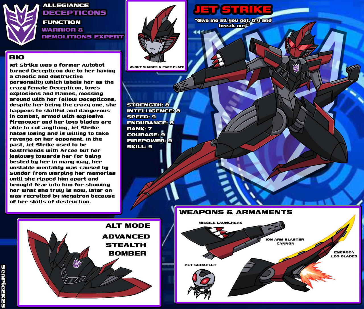 Tfp Jetstream TFPrime Jet Strike Bio by ZeroSenPie on DeviantArt
