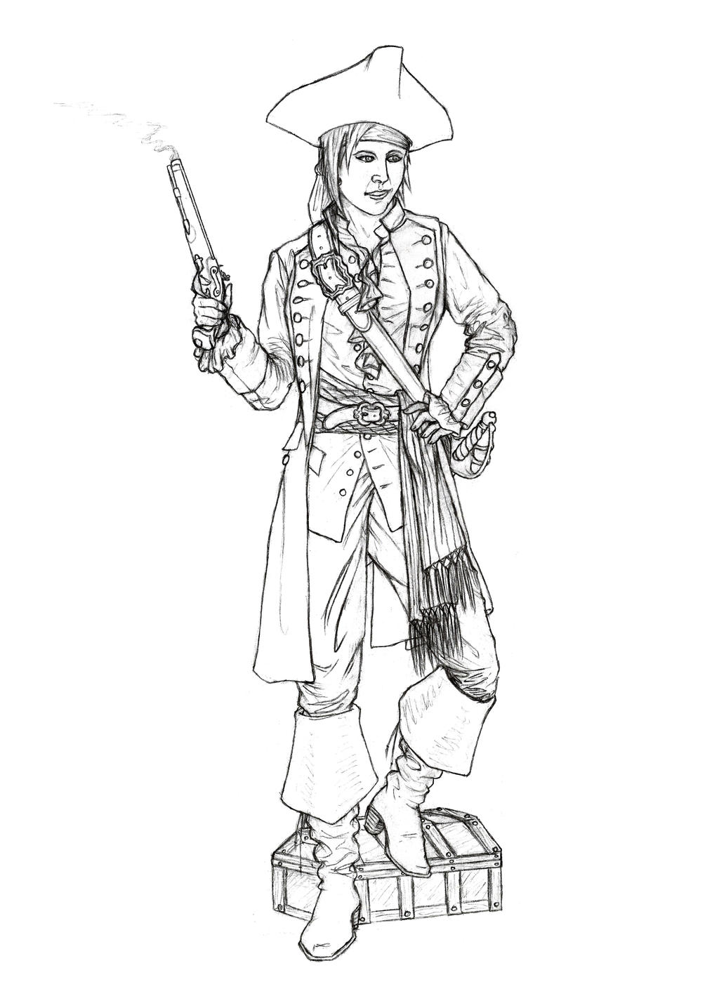 Sarah Rose Black, Pirate Queen by Manveruon