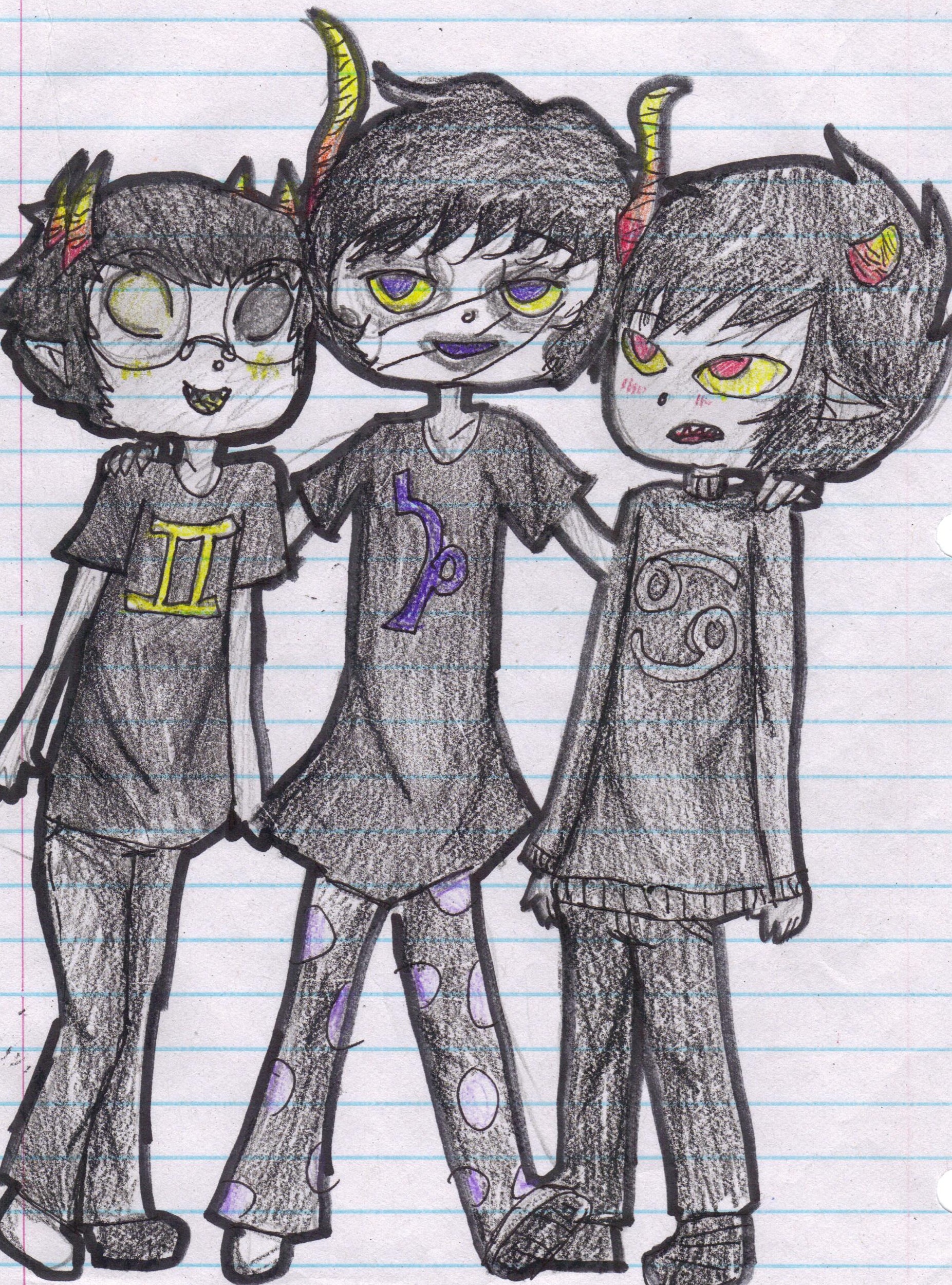 sollux gamzee and karkat