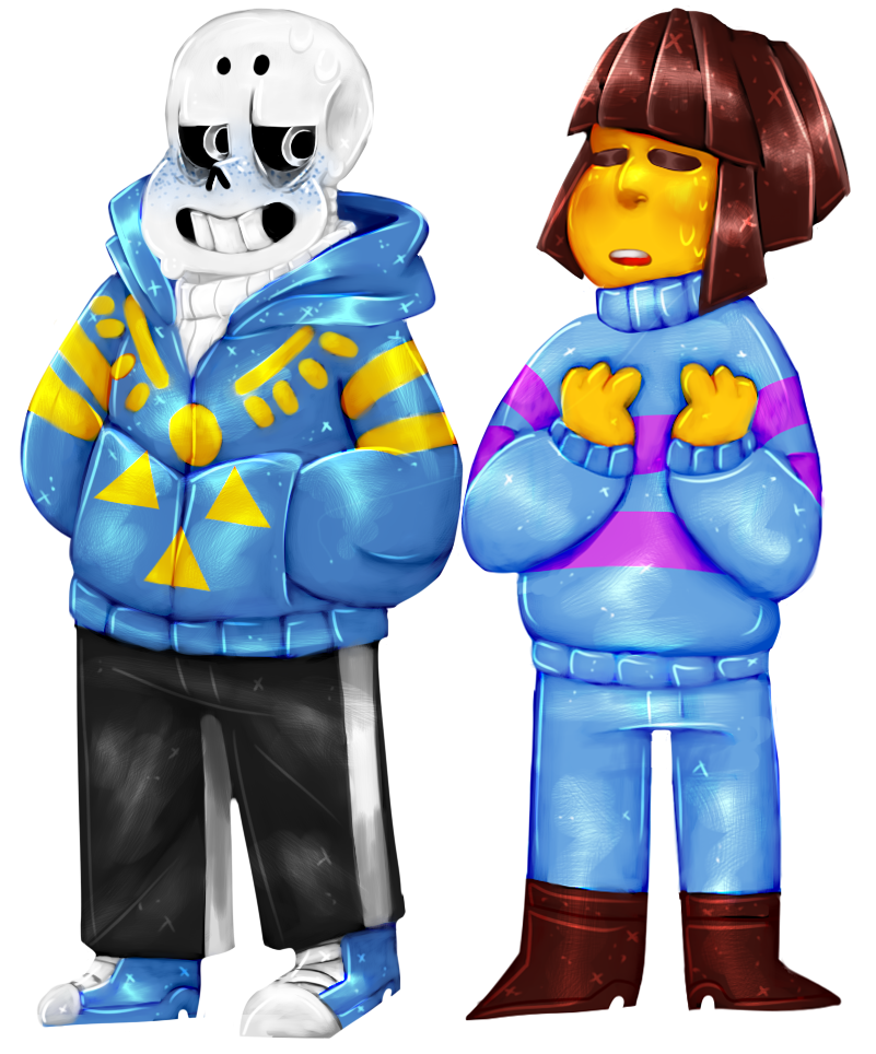 Underflip Sans and Frisk