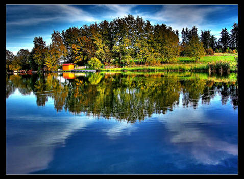 on the lake