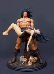 Conan: Death of Belit statue