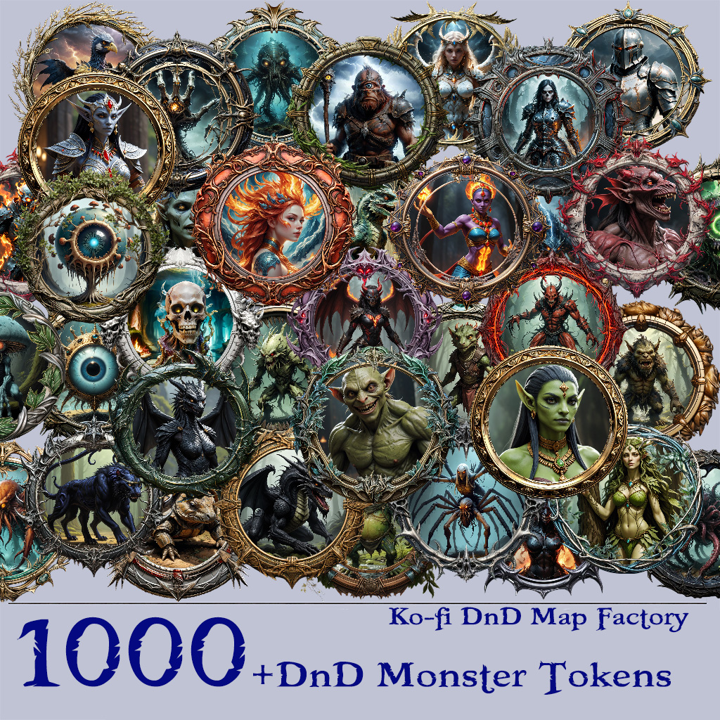 DnD Monster Tokens by DnDMapFactory on DeviantArt