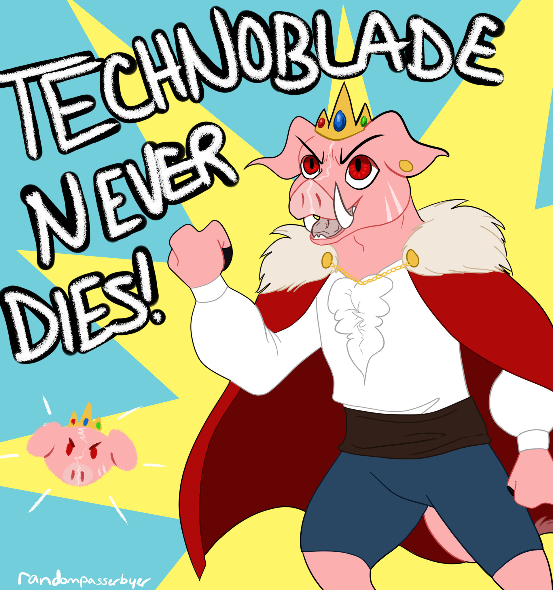 Technoblade Never Dies by GalaxyNeonLight on DeviantArt