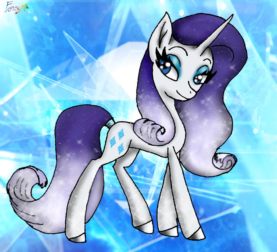 Rarity redesign by Fensy on DeviantArt