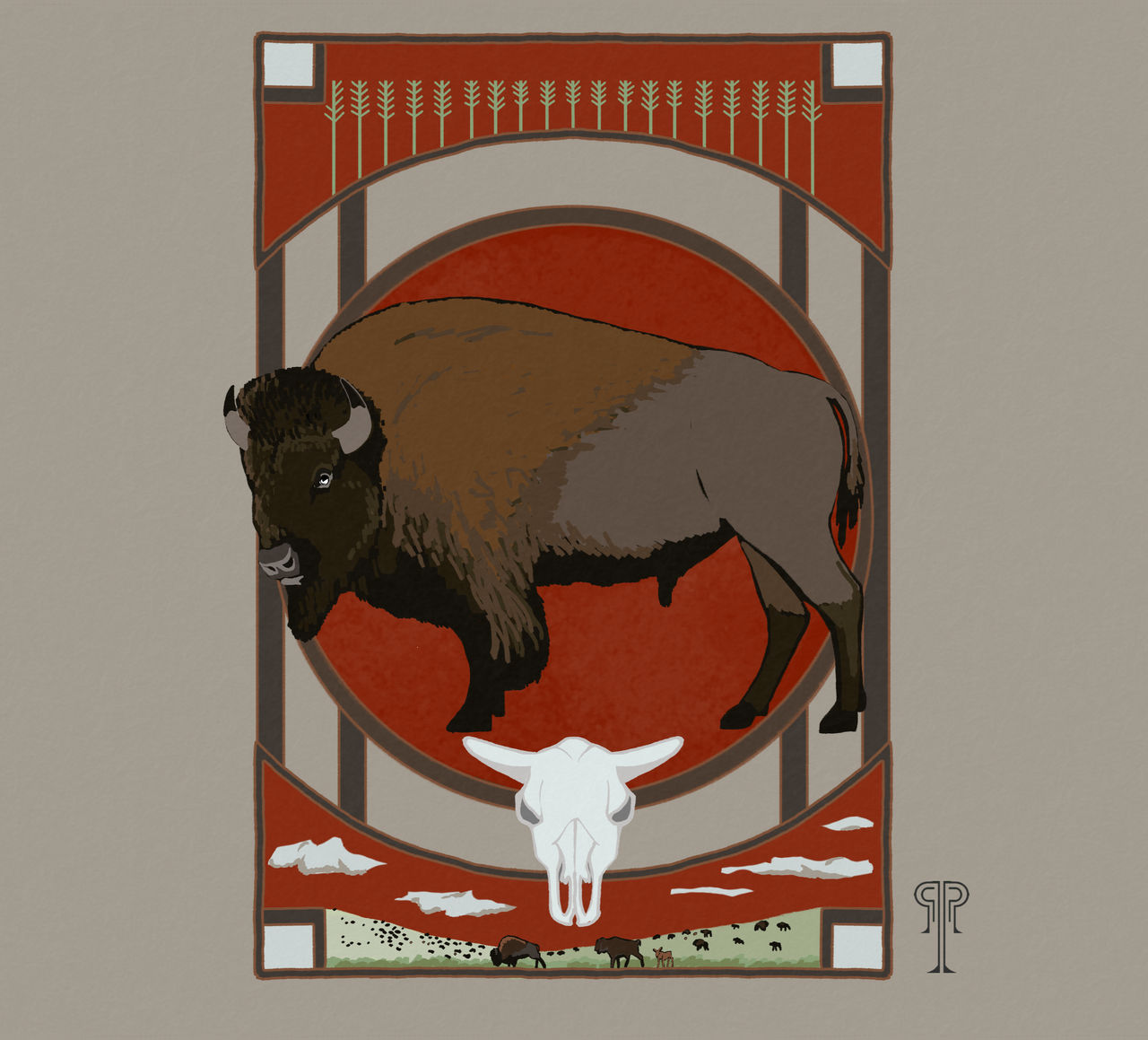 Bison Card by falsebiology on DeviantArt