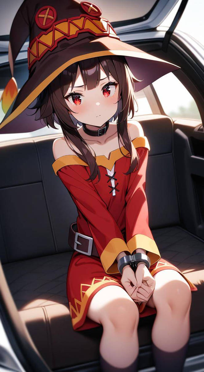 Meguma Locking In Headcuffed Megumin by yamoshi22 on DeviantArt