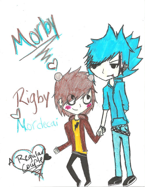 Mordecai x Rigby Human love by SimzMaster on DeviantArt