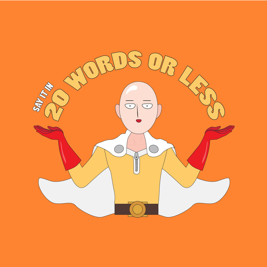 Saitama’s motto - 20 words or less! by alicewieckowska on DeviantArt
