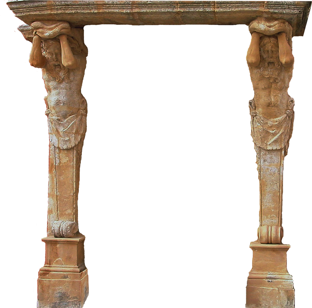 Caryatids PNG stock