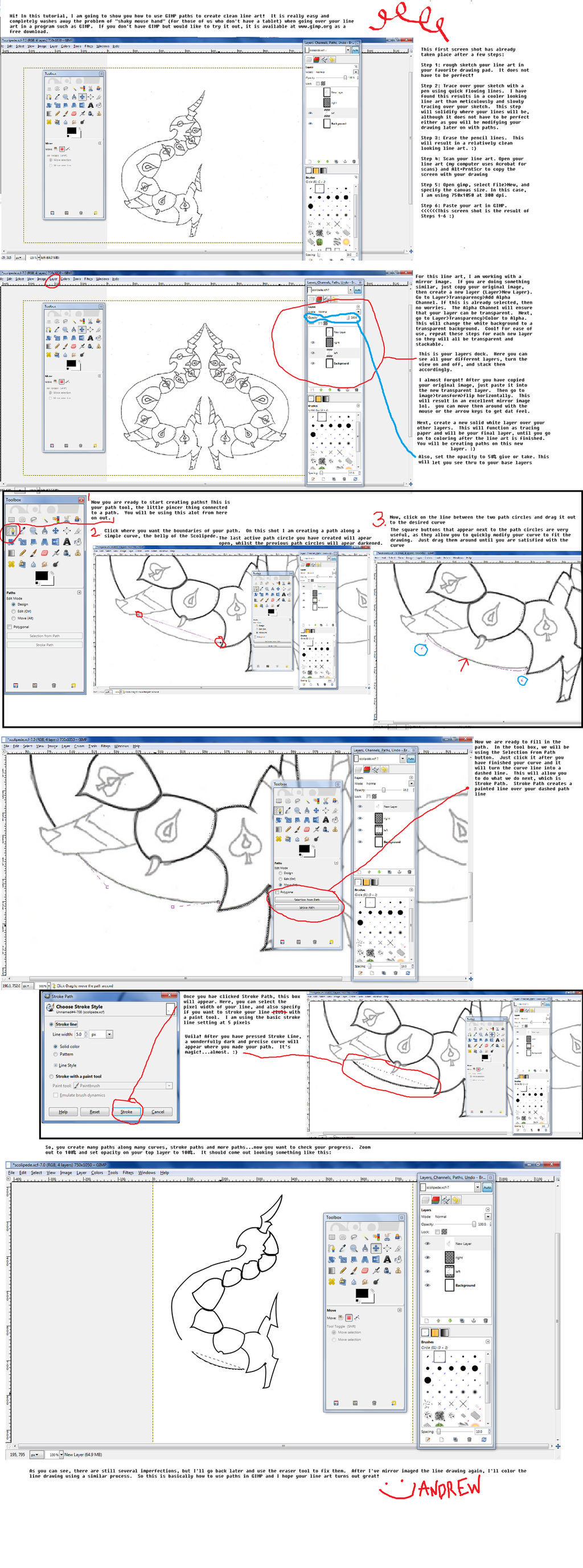 Gimp paths tutorial by Kingtankone on DeviantArt