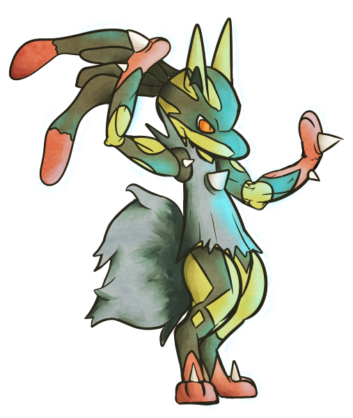 Properly Colored Shiny Mega Lucario by Othienka on DeviantArt