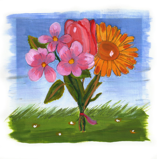Cartoon Kid's Flowers Acrylic Painting #1 by SwannArtOriginals on DeviantArt Cartoon Kid's Flowers Acrylic Painting #1 by SwannArtOriginals on DeviantArt