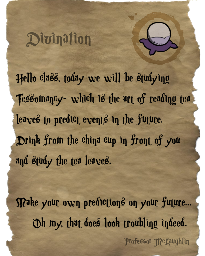 Divination Assignment One by SteampunkedInkling on DeviantArt