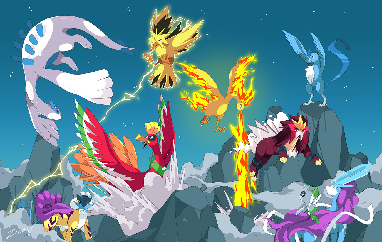 Shiny Legendary Bird Trio by EsstheMystic on DeviantArt