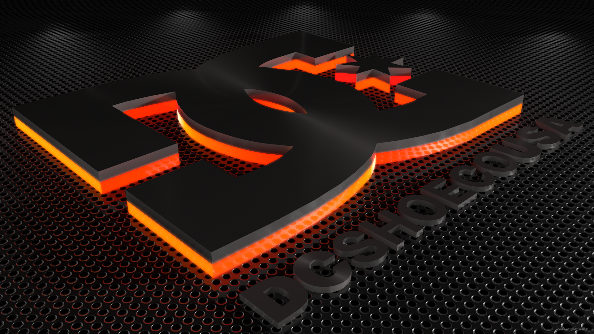 C4D DC shoes logo wallpaper