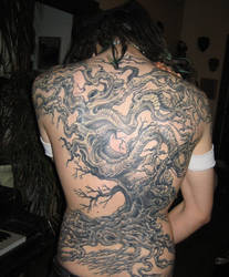 tree tattoo backpiece