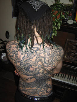 Tree tattoo backpiece 2nd view