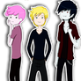 PG, Finn and Marshall Lee