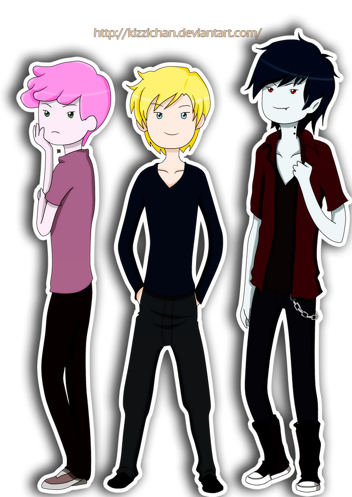 PG, Finn and Marshall Lee