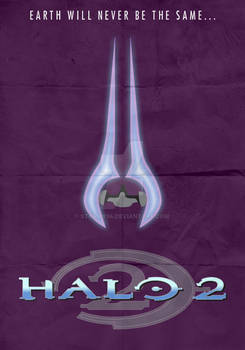 Halo 2 (2004) - Minimalist Poster