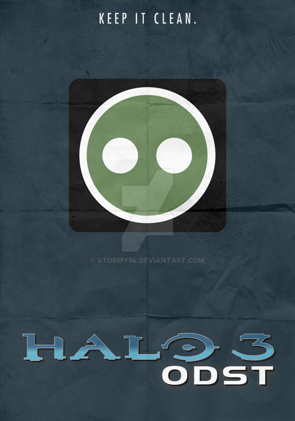 Halo 3: ODST (2009) - Minimalist Poster