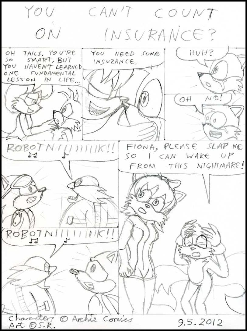 Go Compare Parody Sonic Comic