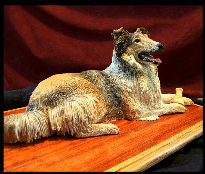 Collie Sculpture at age 13