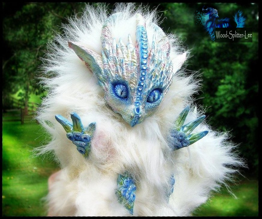 -SOLD- Posable Ice Dragon