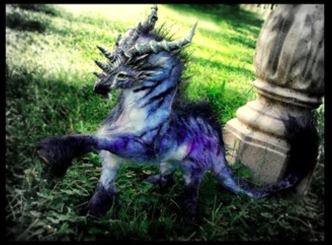 -SOLD-Posable Dragon Horse Mount