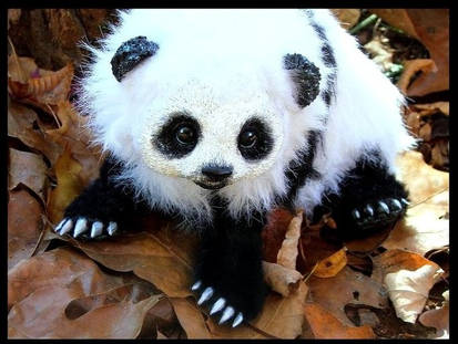 --SOLD--Posable Life Like Baby Panda