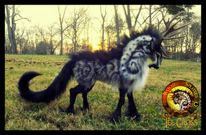 SOLD Hand Made Posable Prehistoric Tundra Stag!